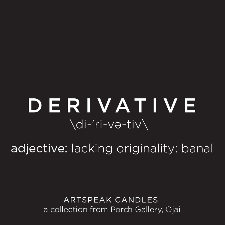 Artspeak Candle - Derivative